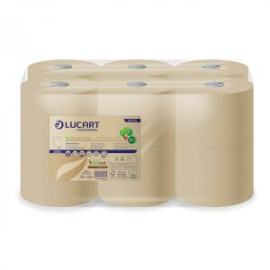 Toaletný papier Lucart L-One Eco Natural, 180m, 2-vrstvový, hnedý, 12 rolí - Lucart