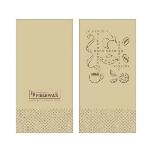 Lucart Eco prírodný obrúsok 33x33cm Dobré ráno 1/8 2-vrstvový 50 listov/bal. 122389342