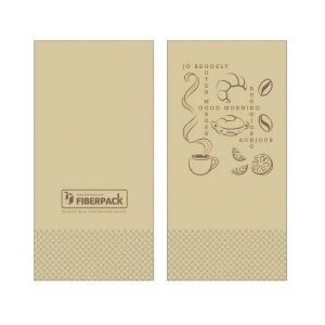 Serwetka Lucart Eco Natural 33x33cm Dzień dobry 1/8 2-warstwowa 50 arkuszy/opakowanie 122389342 - Serwetki