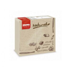 Fato Star servetel 2 straturi 38x38cm pasta NATURALA 40 coli/pachet 122389379 - FATO Șervețele