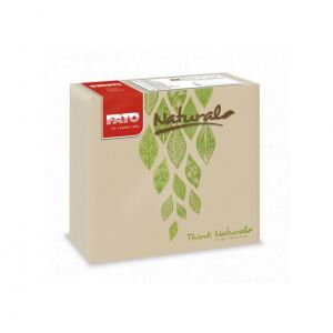 Serwetka Fato Star 2-warstwowa 38x38cm NATURAL Veggie 40 sztuk/opakowanie 122389380 - Serwetki