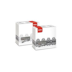 Serwetka Fato Airlaid 40x40cm Bombay Nero Black 50 arkuszy 129990502 - Serwetki