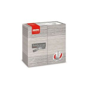 Fato Airlaid szalvéta Quick pocket 40x40cm Millerighe grey 40 lapos 122389487