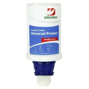 Dreumex One2Clean kézi adagoló, kék és fehér, kézkrém flakonnal - Dreumex
