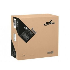 Serwetka Infibra 38x38cm Cappuccino 2-warstwowa 40 arkuszy/opakowanie 122391037 - Serwetki
