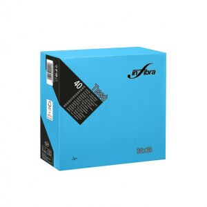 Servetel Infibra 38x38cm Turcoaz 2 straturi 40 foi/pachet 122391038 - Șervețele