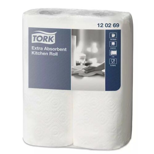 Tork konyhai törlőpapír Premium fehér, 15,4m/tek, 2tek/csg, 12csg/karton 122391761