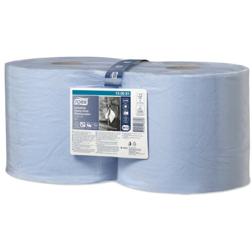 Tork ipari nagyteljesítményű törlőpapír W1/W2, kék, kombi tekercses, 3r., 119m/tek, 2tek/karton 122391764