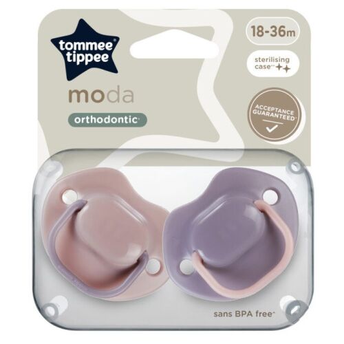 Tommee Tippee Moda játszócumi 2db 18-36hó - rózsaszín/lila 122393245