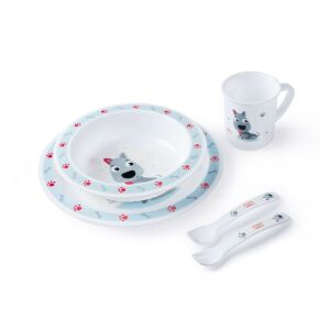 Canpol babies műanyag étkészlet 12+- Kék 122393610 - Canpol babies