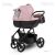 Camarelo Navo 2 az 1-ben multifunkciós babakocsi rózsaszínben, tágas hordozóval