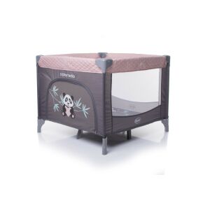 4BABY Colorado utazójáróka panda mintával, rózsaszín és szürke színben - Utazóágy és Kiegészítői