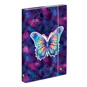 OXY Bag Butterfly Purple A4 Füzetbox Pillangó Mintával - Füzetbox