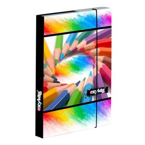 OXY BAG A5 Füzetbox színes ceruzás mintával - Füzetbox