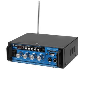 Wzmacniacz karaoke Bluetooth BT-188A z radiem FM, wejściem USB i kartą SD, pilotem - Wzmacniacz