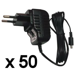 TENWEI Micro USB töltő 5V 1.2A 1.7m kábellel, 50 darabos csomag - USB kábel