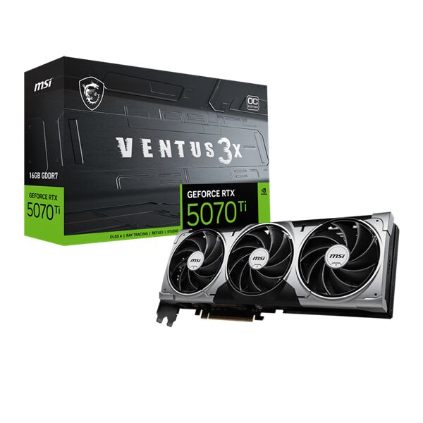 Msi videokártya pci-ex16x nvidia rtx 5070 ti ventus 3x 16gb ddr7...