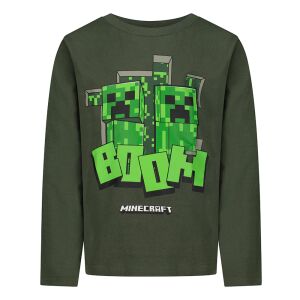 MINECRAFT Creepers BOOM Langarmshirt, Größe 152 136151850 - Pullover für Kinder