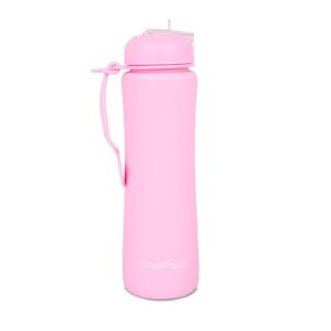 Skladacia silikónová fľaša COOLPACK - PUMP - Powder pink 136153730 - Preprava jedla a nápojov