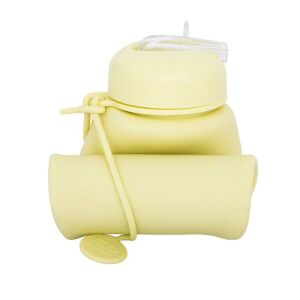 Sticla de apa din silICON PUMP, pastel / galben pulber , 600 ml 136147347 - Transportatori de alimente și băuturi