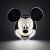 Mickey Mouse éjszakai lámpa bekapcsolva, 17cm magas, Disney Home