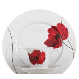 Rotberg porcelán kávéskészlet, pipacs dekorral 6 db 122413541 - Konyha & Étkezés