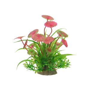 THK букет цветя, саксия, розов 122413871 - Декорация на аквариума