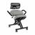 Rufus light grey kneeling chair for posture correction
