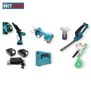 Hitman BACD-2449Rx 5 az 1-ben akkus kerti szerszámkészlet, tartalmaz láncfűrészt, metszőollót, sövényvágót, kézi kötözőgépet és fűnyírót - HITMAN