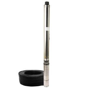 Pompa submersibilă DDT, model 4SDM2-24, 2800W, oțel inoxidabil, 24 turbine, debit 12 m3/h, adâncime 200m, cu cablu de alimentare - DDT