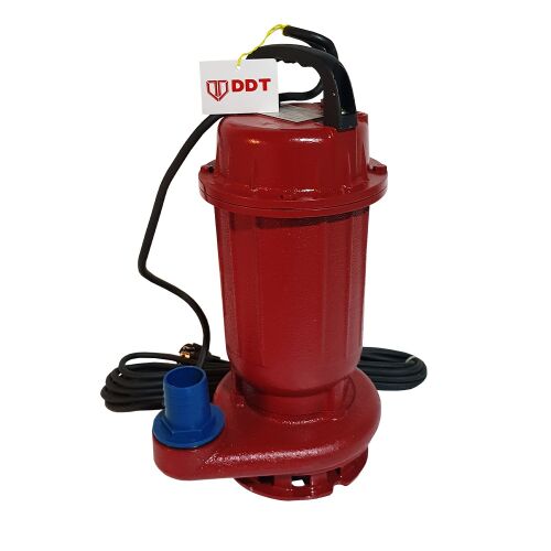 DDT WQD10 1100W merülő szivattyú szennyvízhez, piros, 2 hüvelykes csatlakozással