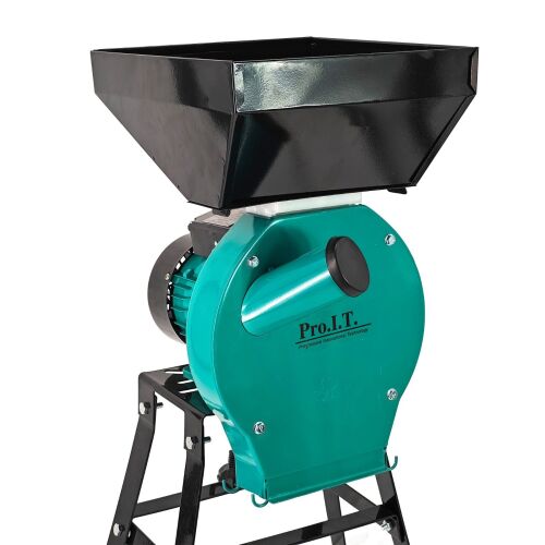 Moară electrică DDT-PRO.I.T. cu suport din metal, motor de 3,9 kW, capacitate de 320 kg/h