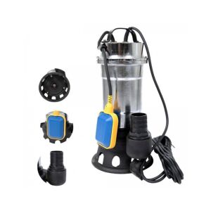 Piszkos víz szivattyú úszóval daráló nélkül, DDT, Inox, SWP2550F, 2550 W, 25 mc/h+ Tűzoltó tömlő, 20 méter, 2 hüvelyk