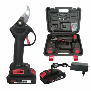 DDT 21V Akku-Rebschere für Äste und Reben, 3 Ah Akku, mit Tragetasche und Zubehör - Garten