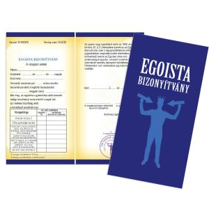 Vicces Egoista Bizonyítvány, Ajándék önimádóknak - Vicces ajándék