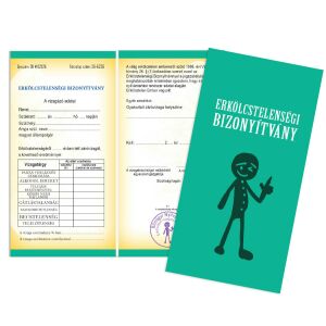 Vicces bizonyítvány, Erkölcstelenségi bizonyítvány ajándék - Vicces ajándék