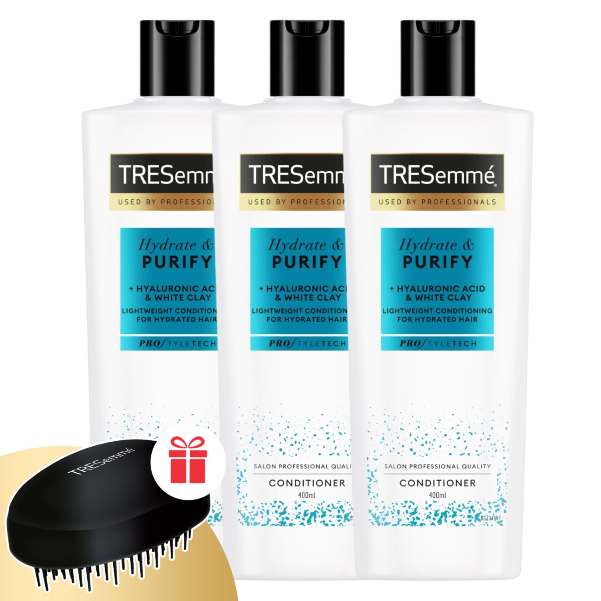 Tresemmé Hydrate & Purify Hajbalzsam zsíros hajra 3x400ml + A...