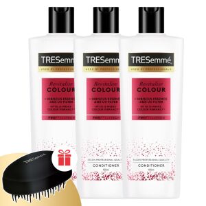 TRESemmé Color Revitalize Hajbalzsam 3x400ml + Ajándék Fésű, festett haj ápolására - Hajbalzsam
