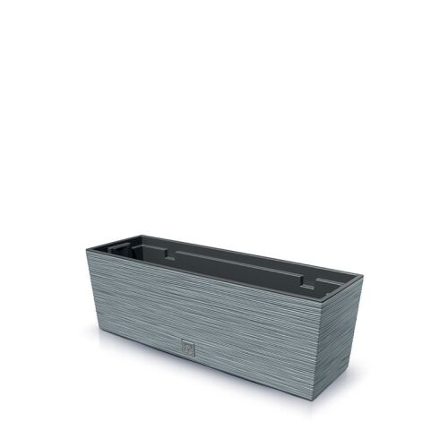 Furu Case Beton Virágláda 58 cm, szürke, bordázott, virágláda 