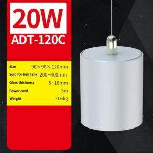 ED lampa SunSun ADT-120C pre rastlinné akváriá – 20 W, duálne spektrum, 120°, kompaktný dizajn a efektívny odvod tepla 122778930 - Sunsun