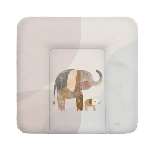 CEBA Basic Elephant Family Soft Changing Mat, 75x72 cm, for baby changing