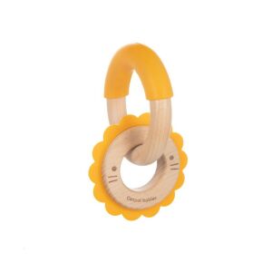 CANPOL BABIES Rágóka fa/szilikon Oroszlánka