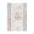 Ceba Baby Ultra Light Sleepy Bunny changing mat, 2-sided, with a firm board, 50x70 cm, white with pink and gold details, bunny design