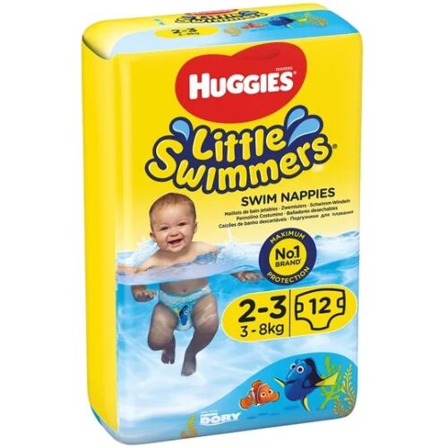 HUGGIES® Little Swimmers Egyszer használatos vízben úszó pelenka 2-3 (3-8 kg) 12 db