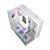 Angled Top View of Darkflash TH285 White PC Case with ARGB Fans