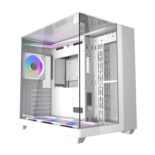 Darkflash TH285 computer case + 4 fans (white)