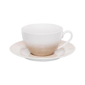 Ambition Playa teáscsésze és csészealj fehér háttérrel. - Teáscsésze