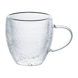 Ambition Bubble duplafalú üveg bögre, 250 ml - Pohár