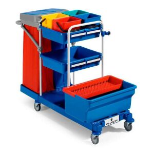 FILMOP Morgan 3060 takarítókocsi 4x6L vödörrel + 35L-es impregnált moptartó vödörrel 122446193 - Takarítókocsi