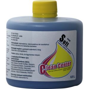 Clean Center Soft hair&amp;body sampon, tusfürdő szappan 0,5L (8db/karton) 122446666 - Clean Center